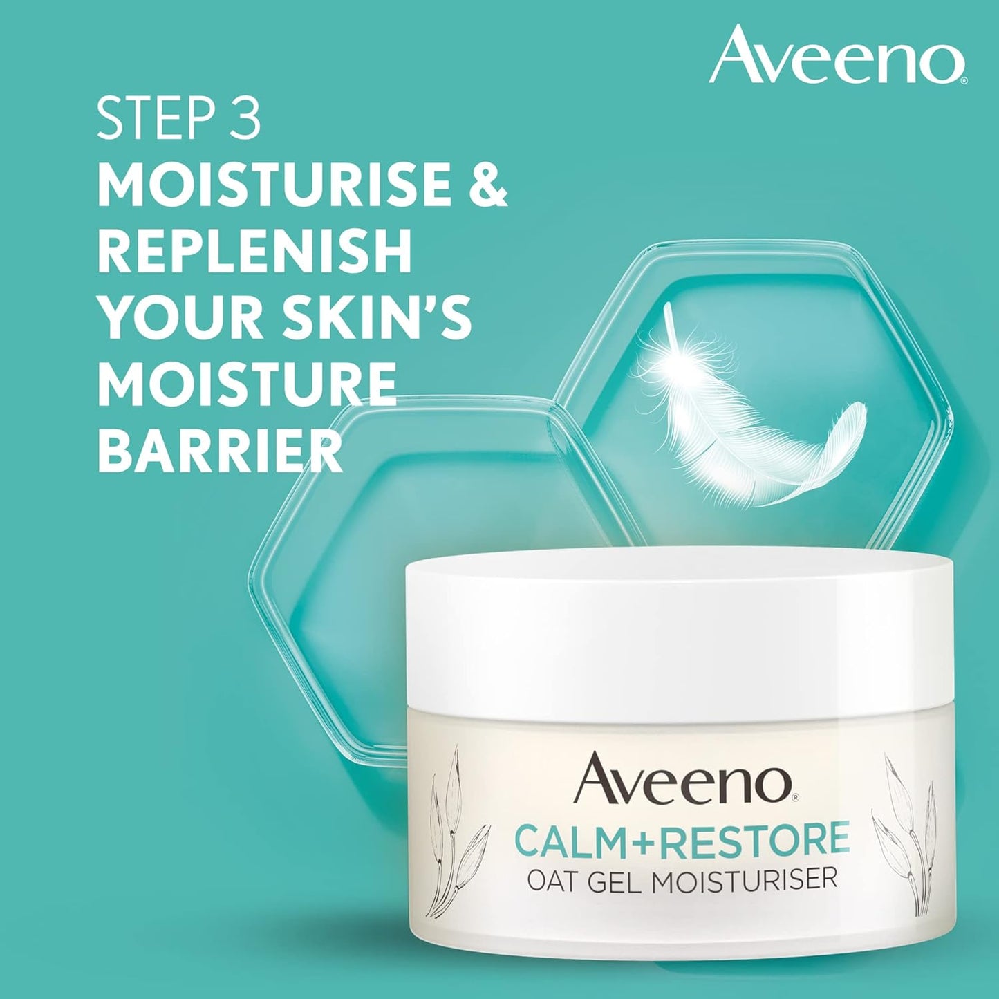 Aveeno Face Calm+Restore 3-Step Face Care Bundle, Gentle Skincare Bundle with Nourishing Oat Cleanser, Soothing Oat Toning Lotion, Oat Gel Moisturiser, For Sensitive Skin